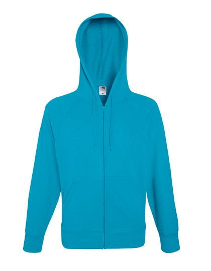 Lightweight Hooded Sweat Jacket Azure Blue