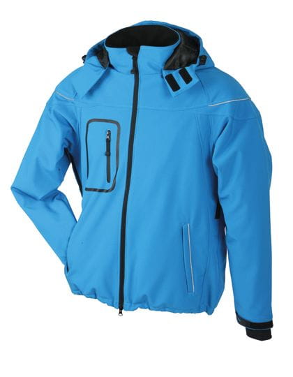 Men`s Winter Softshell Jacket Aqua