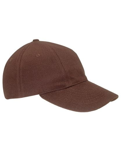 Baumwollcap low profile/brushed Brown