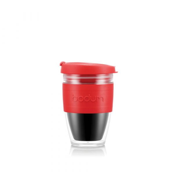 JOYCUP DOUBLE 250. Reisebecher 250ml Rot