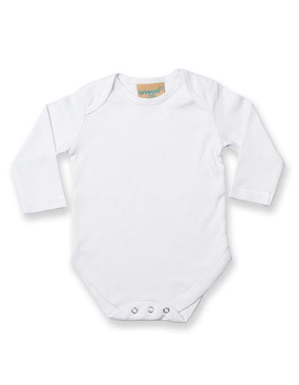 Long Sleeved Baby Bodysuit White