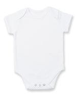 Contrast Baby Bodysuit White / White