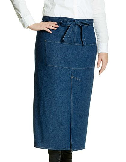 Jeans Bistro Apron with Split