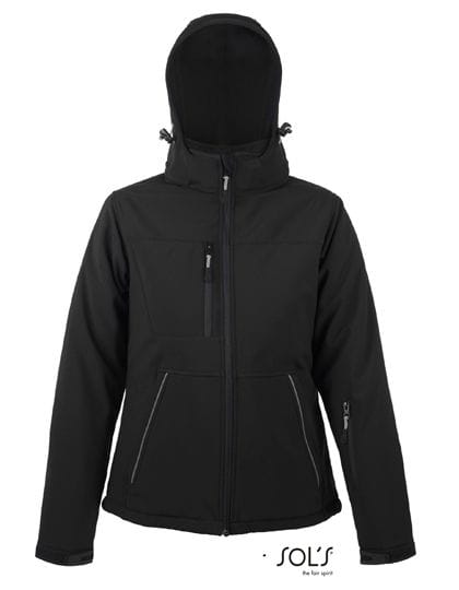 Rock Women Padded Softshell Black