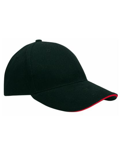 Heavy Brushed Cap Black / Red