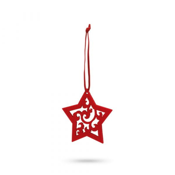 JUBANY. Weihnachtsfiguren zum Aufhängen Rot