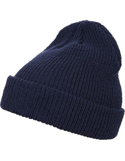 Long Knit Beanie Navy