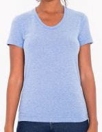 Women`s Tri-Blend Track T-Shirt Athletic Blue
