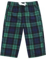 Baby Tartan Trousers Navy-Green Check
