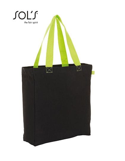 Lenox Shopping Bag Black / Neon Lime