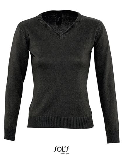 Women`s V Neck Sweater Galaxy