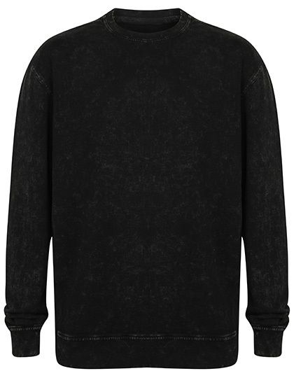 Unisex Washed Tour Sweat Washed Black