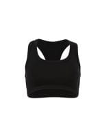 Women`s Cotton Stretch Sport-Bra Black