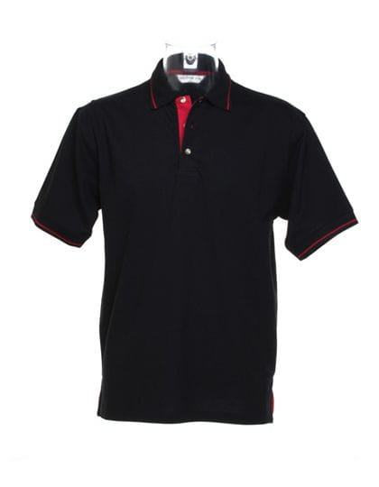 Classic Fit St. Mellion Polo Black / Bright Red