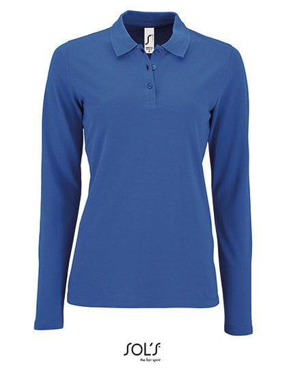 Women`s Long-Sleeve Piqué Polo Shirt Perfect