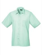 Poplin Short Sleeve Shirt (Herrenhemd/Kurzarm) Aqua