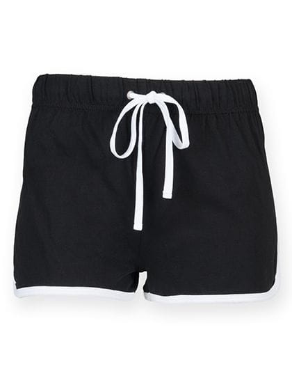 Kids` Retro Shorts Black / White