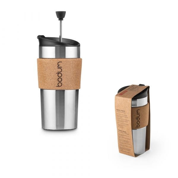 TRAVEL PRESS CORK. Reisekaffepresse 450ml