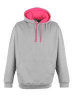 Superbright Hoodie Heather Grey / Electric Pink