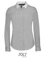 Women`s Long Sleeve End-To-End Shirt Belmont Pearl Grey