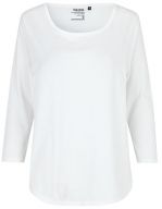 Ladies Three Quarter Sleeve T-Shirt White