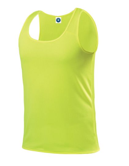 Men`s Running Vest Fluorescent Yellow