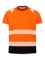 Recycled Safety T-Shirt Fluorescent Orange / Black