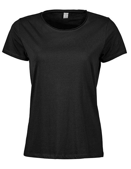 Womens Raw Edge Tee Black