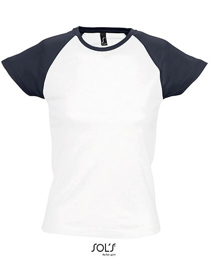 Women`s Raglan Colour-T Milky