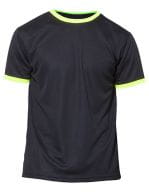 Action - Short Sleeve Sport T-Shirt Black / Yellow Fluor
