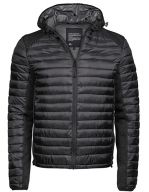 Hooded Outdoor Crossover Jacket Black / Black Melange
