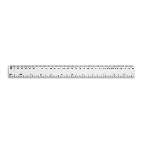 RULER. Lineal 30 cm Weiß