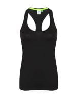 Ladies` Racer Back Vest Black