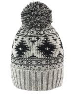 Deluxe Fair Isle Hat Grey / Black