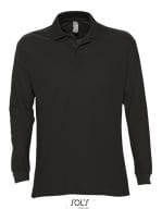 Longsleeve Polo Star Black