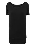 Ladies` Viscose Tee Black