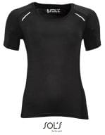 Women`s Short Sleeve Running Shirt Sydney Black