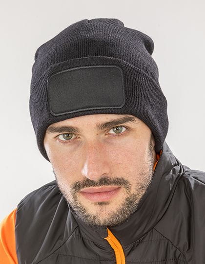 Recycled Double Knit Printers Beanie