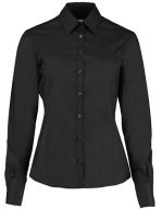 Tailored Fit Business Shirt Long Sleeve Black