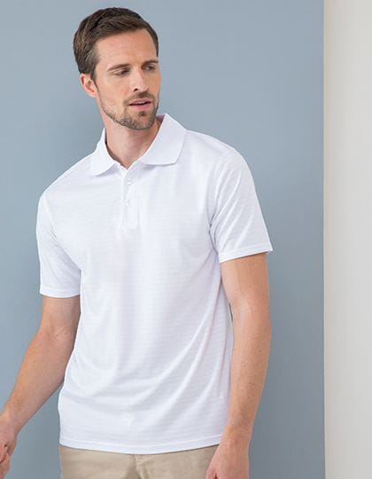 Cooltouch Textured Stripe Polo