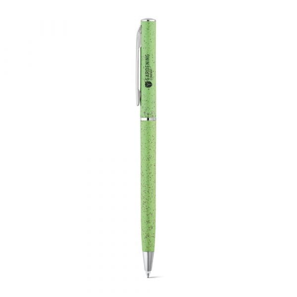 DEVIN. Kugelschreiber aus Weizenstrohfaser und ABS Hellgrün