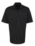 Pilot Shirt Shortsleeve Black