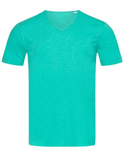 Shawn Slub V-Neck Bahama Green