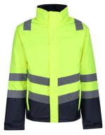 Pro Hi-Vis Insulated Parka Yellow / Navy