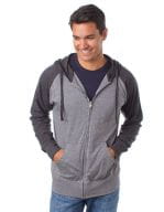 Men`s Lightweight Jersey Raglan Zip Hood