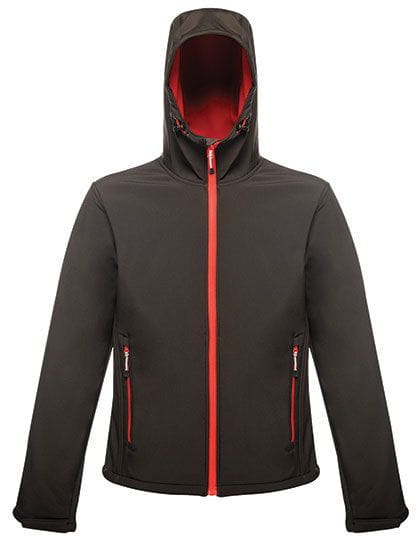 Men`s Arley II Hooded Softshell Black / Classic Red