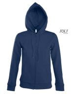 Women Hooded Zipped Jacket Seven French Navy