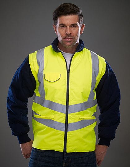 Hi-Vis Chevron Quilted Jacket