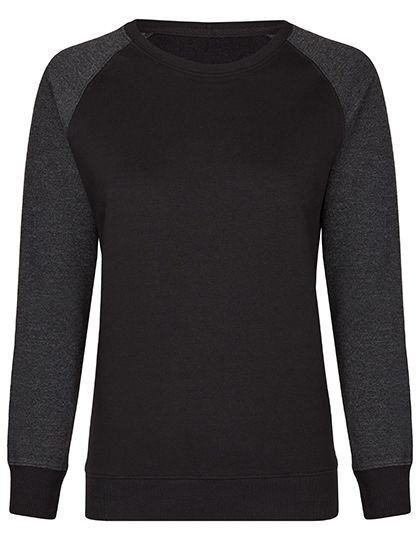 my mate - Ladies´ Crew Neck Sweat Black / Heather Black