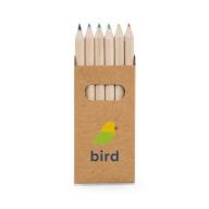 BIRD. Buntstift Schachtel mit 6 Buntstiften Natur